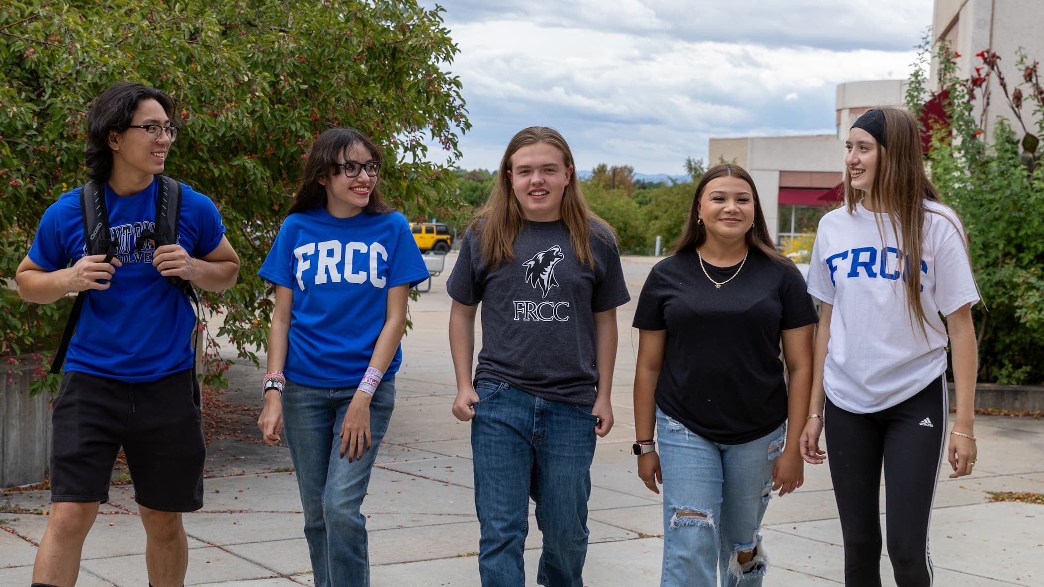 FRCC students walking