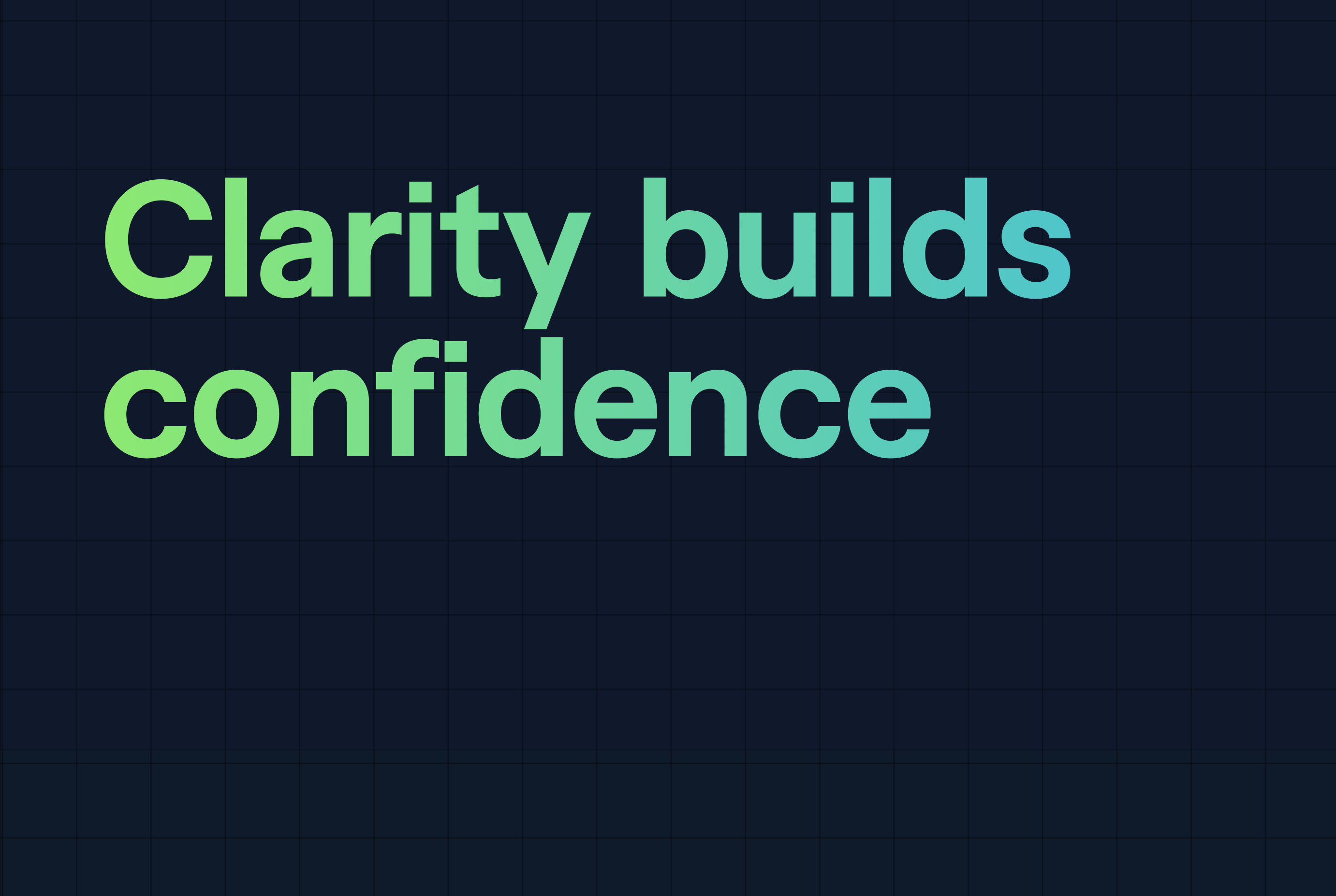 Clarity-confidence